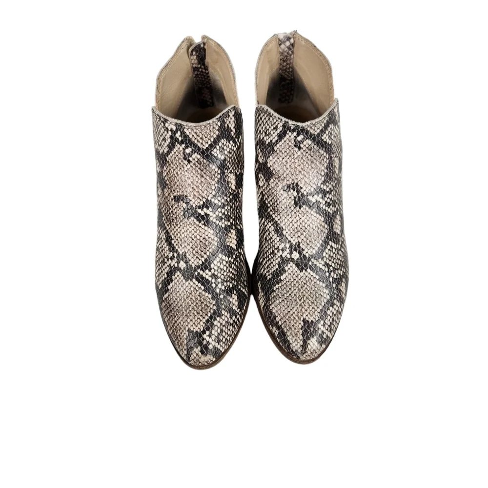Dolce Vita Karsen Python Snakeskin Bootie Ankle Boots Women's Size 7.5